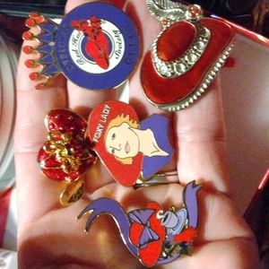 Red hat society pins